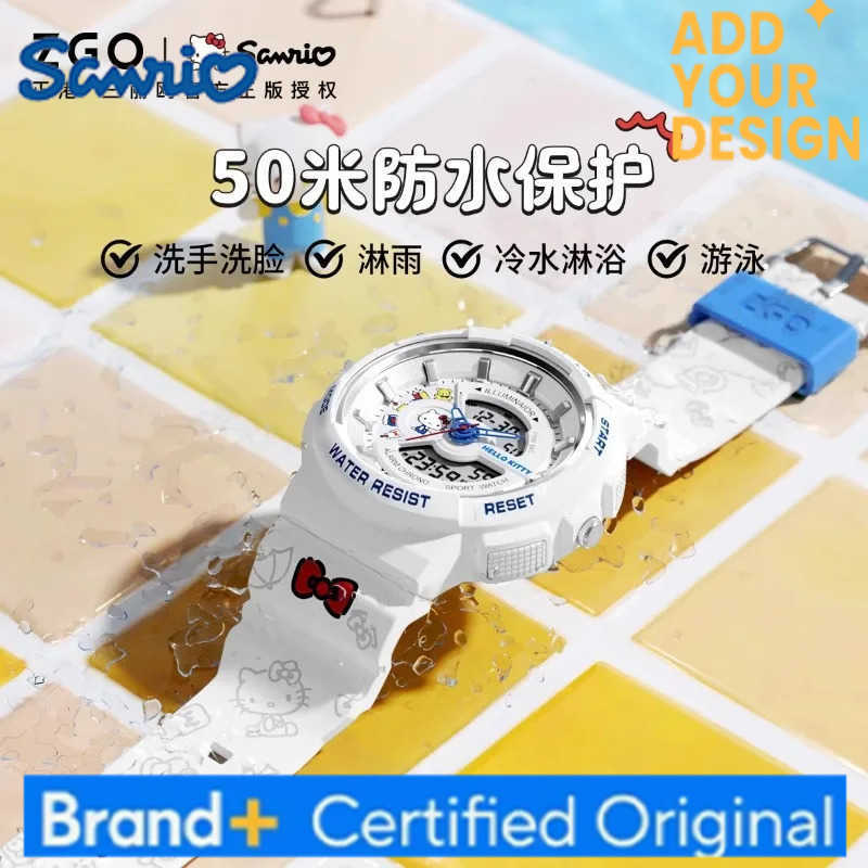 Sanrio Hello Kitty Watch For Girls Student Model For Primary And Secondary School Pupils Multifunctional Sports Waterproof H251223
