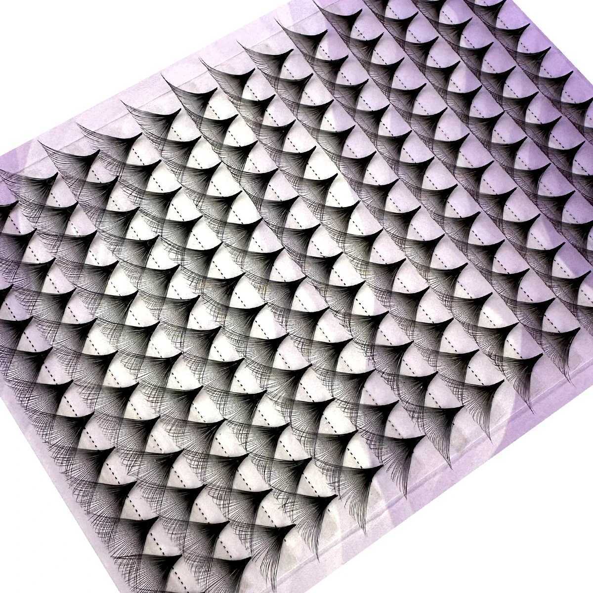 30/40D Premade Fans 005 Super Fluffy Big-Fans Eyelash Extensions Thin Base Handmade Eyelash Fans Matte Black Realistic LashesT251223