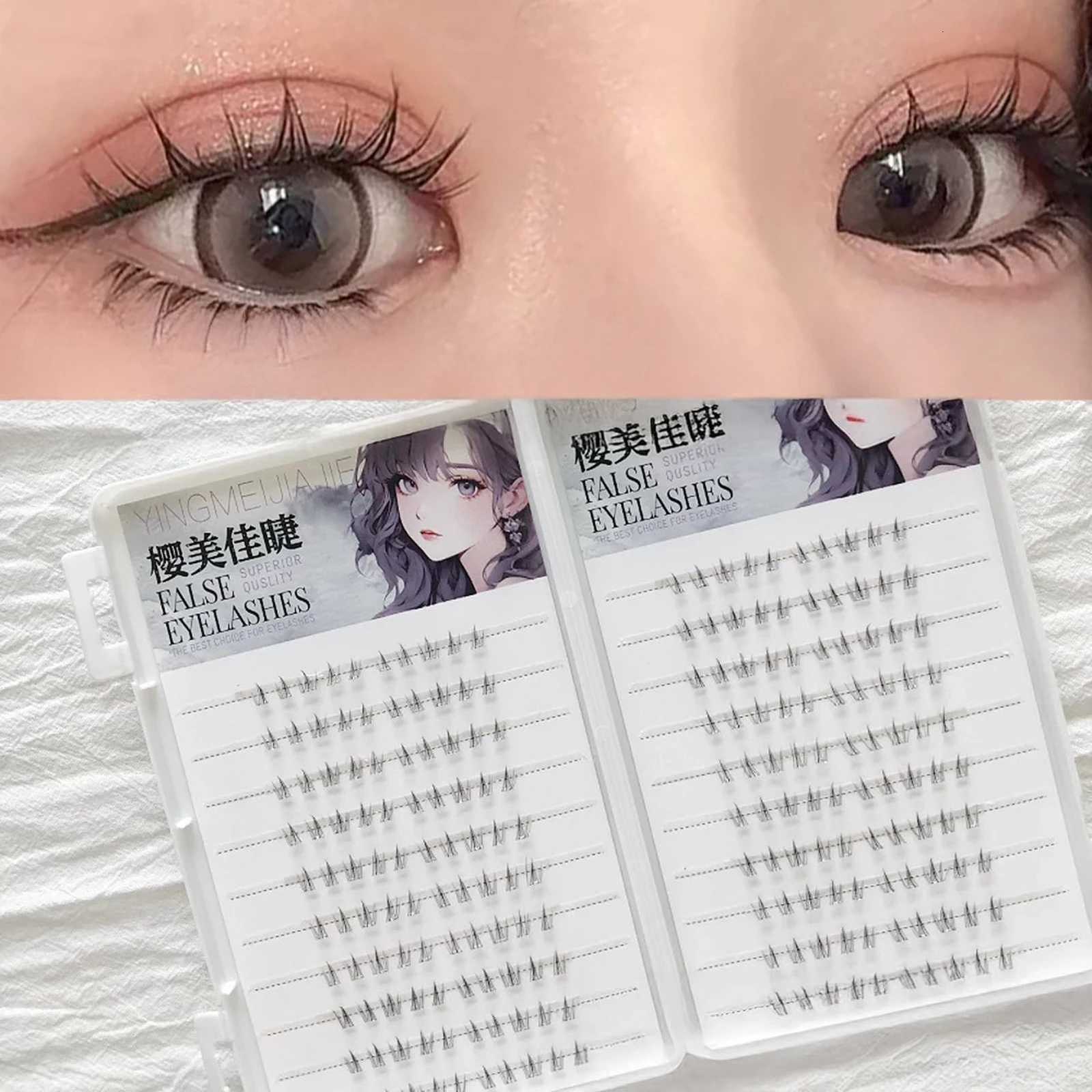 No Glue Need Sunflower Bottom Eyelashes Individual Lower Lashes Cluster Self-adhesive Natural Comic Under Eyelash ExtensionT251223