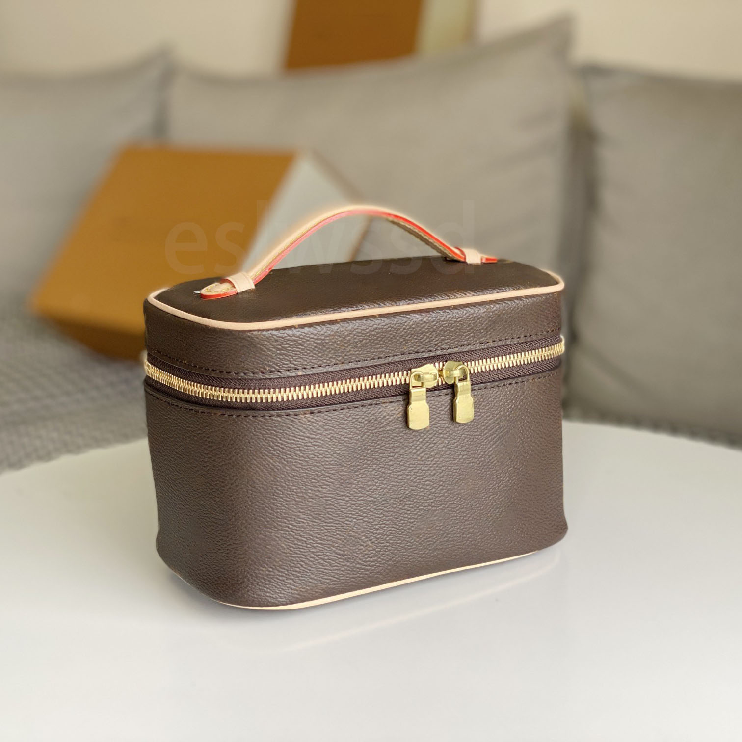 Designer Bag Makeup Bag Luxury vanity case Cosmetic Bag toiletry bag make up handbag Double zippers women travelling Wash Purse Mini bag Shoulder bag Crossbody Bag