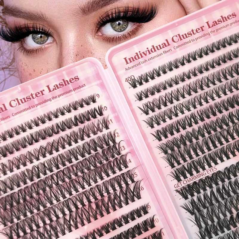Lash Extension Kit High-Capacity DIY Eyelash Extension Kit 304050D Lash Clusters D Curl Individual Lashes Kit with ApplicatorsT251223