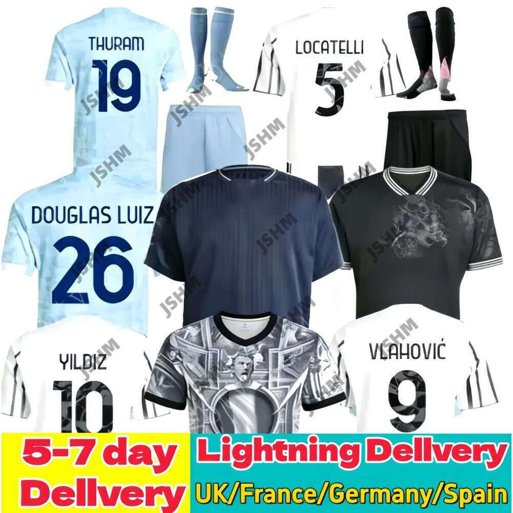 Juventues 25 26 YILDIZ OPENDA BREMER soccer jerseys 2025 2026 J.DAVID football shirt THURAM CAMBIASO KOOPMEINERS VLAHOVIC men kids Kit top F.CONCEICAO E.ZHEGROVA8