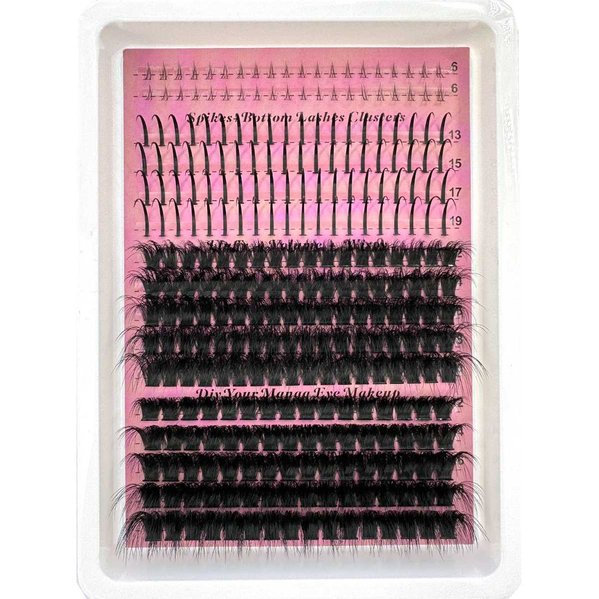 60D-200D BottomSpiky Lashes Clusters Volume Individual Lashes Cluster Extensions Spikes Lashes Clusters DIY Fairy/Manga EyelashT251223
