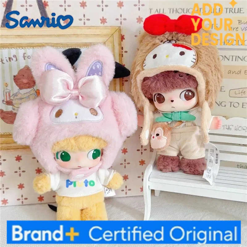 Sanrio Cute Plush Hat Outfit Clothing 15 17cm For Labubu Dimoo Doll Melody Hello Kitty Kuromi Pochacco Cinnamoroll Purin Ropa Clothes H251223 - view 5