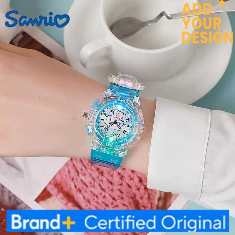 Sanrio 1PC Kawaii Cartoon Anime LED Watch Cute Kuromi Melody Pudding Dog Birthday Gifts And Christmas Thanksgiving Gift Toy H251223