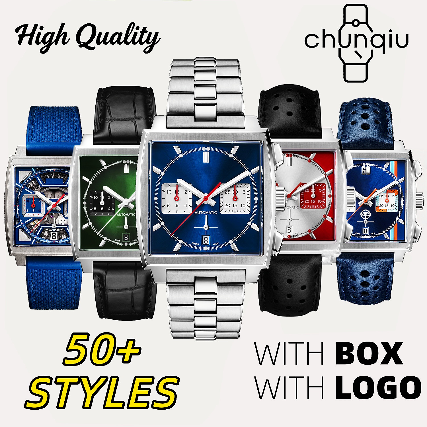 AAA Tagly Heuererity Watch Monaco Everyday Versatile Men's Wristwatches Designer Luxury Watches Elite Men's Business Watches Classic Swiss Steel Timepieces