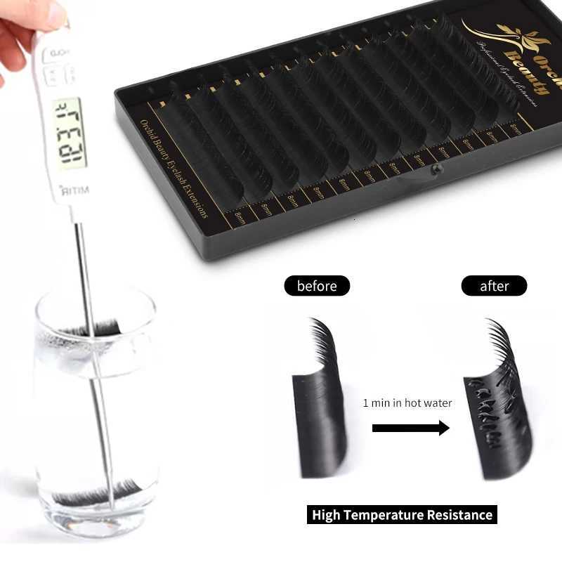 5Case/Lot Orchid Lashes Individual Eyelashes 8-15 mm Mix Premium Fake Mink Eyelash Extension Dark Black false eyelashesT251223