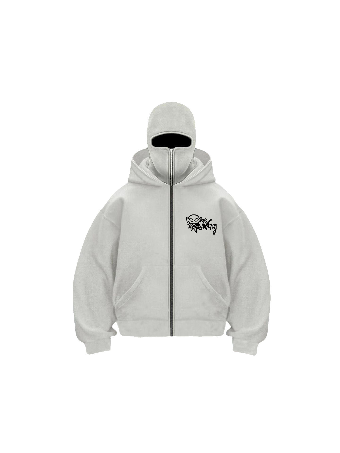 2025 American Trendy Brand Double-Hood Zip-Up Jacket Hooded Cardigan Sweatshirt Couple Style Windproof Streetwear