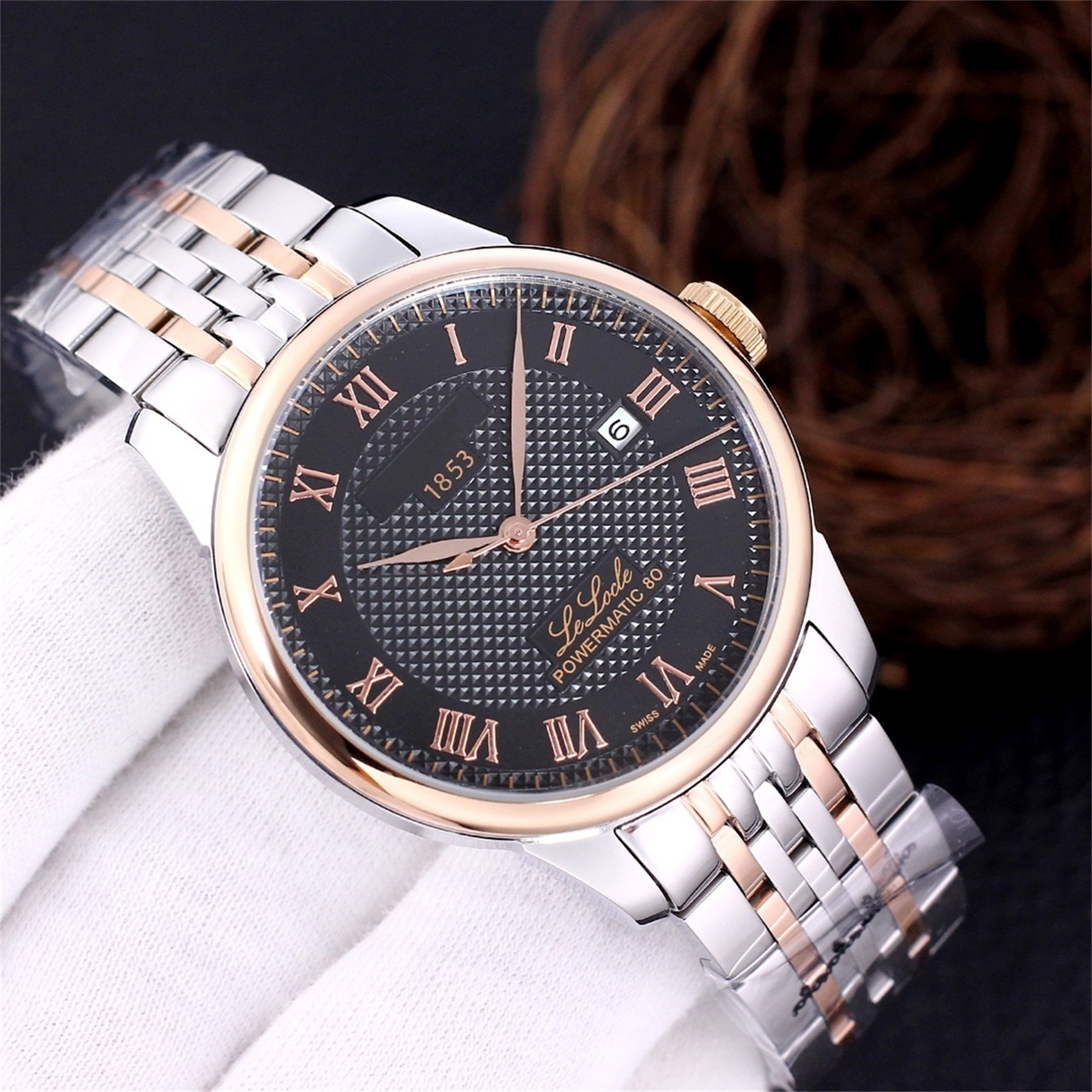 Mens TIST le Locle 1853 Watches Automatic Mechanical movement watch Stainless Steel Super Luminous Wristwatches women men waterproof watch montre de luxe #243 AA520