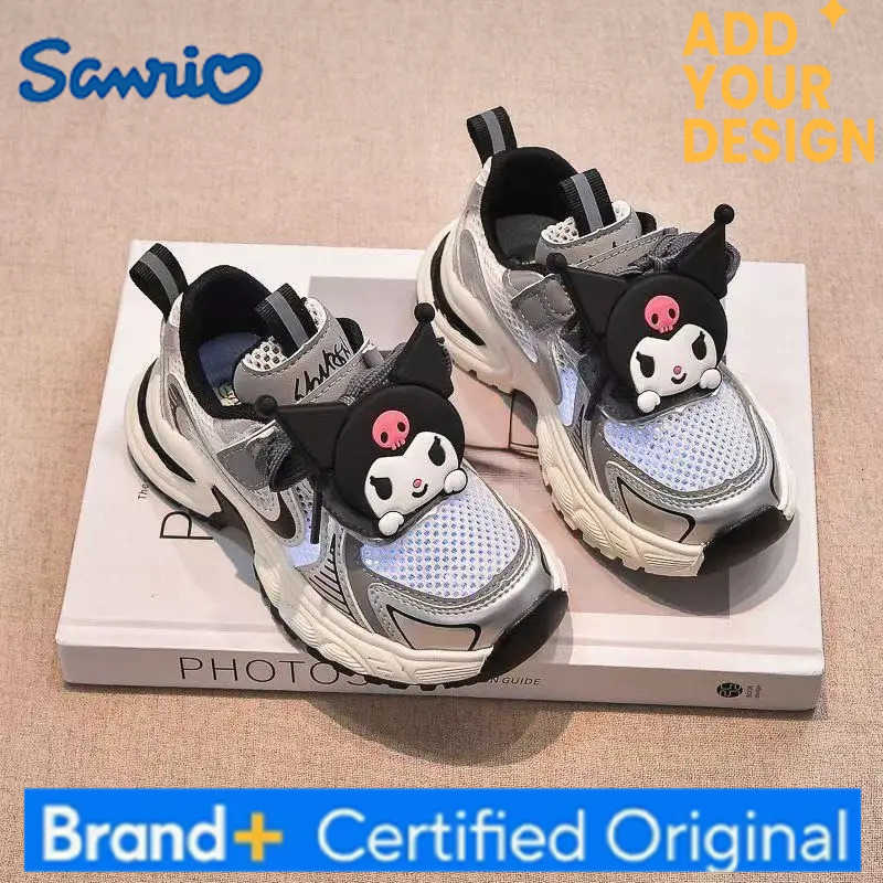 Sanrio Melody Kuromi real pictures 2025 new kids Canvas shoes Versatile Trendy Unique Design Casual Spring And Autumn children shoes H251223