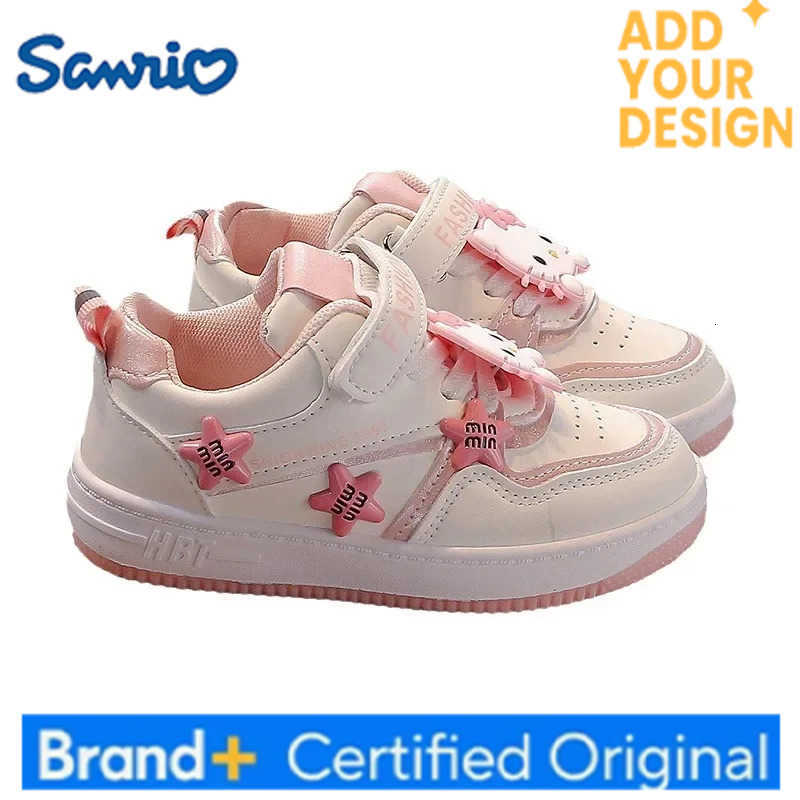 Sanrio Childrens Casual Hello Kitty Shoes Girls Anime Comfortable Board Shoes Breathable Non Slip Running Shoes Sneakers Festival Gift H251223