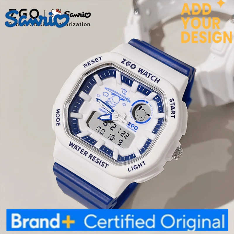 Sanrio Pochacco Boys Kids Watch Dual Display Sports Digital Watch Waterproof Chronograph Electronic Watch 810 H251223