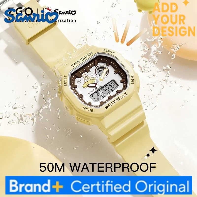 Sanrio pomporpurin kids watch for boys waterproof with night light sports digital chronograph watch 810 H251223