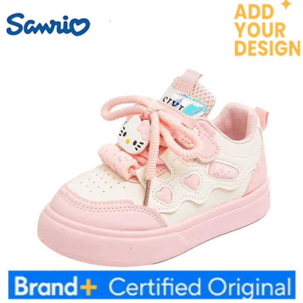 Sanrio Kawaii Hello Kitty Girls Sports Sneakers Cartoon Kids Tennis Leisure Shoes Sanrios Cute Doll Running Shoes Non Slip Breathable H251223
