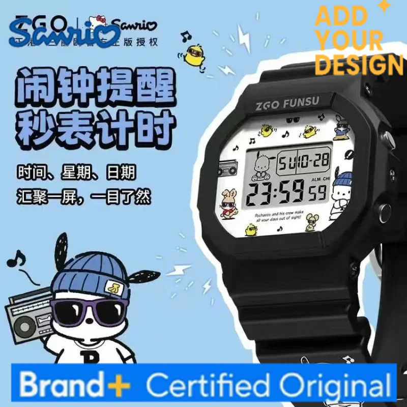 Sanrio PachaSophomore dog Series Waterproof Luminous Electronic Watches for Girls Students Decorated KT Birthday Gifts H2512231