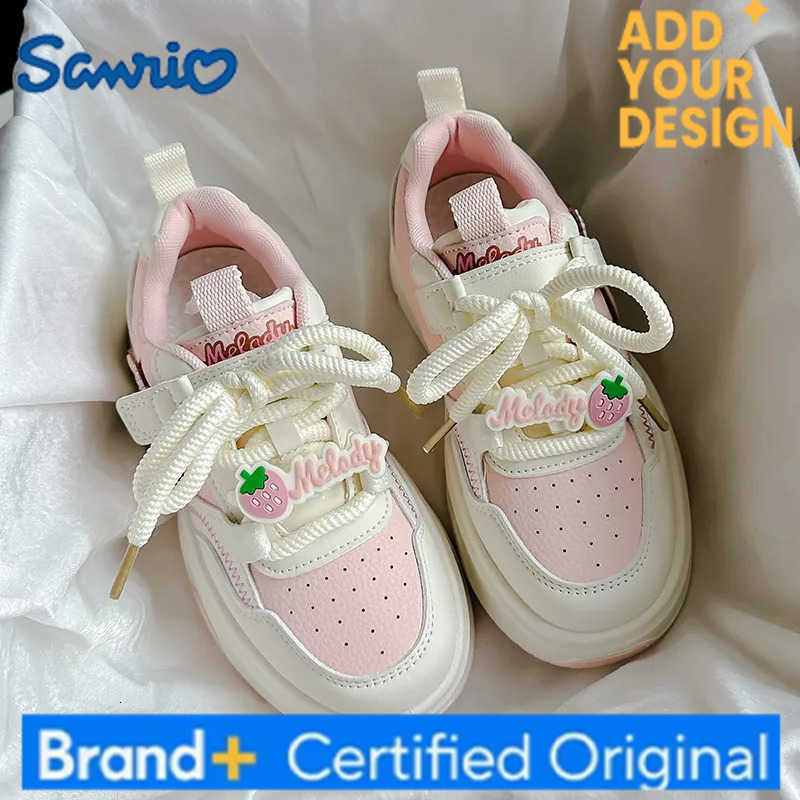 Sanrio Kids Sneakers for Girls Cute Cartoon Kuromi Children Tennis Shoes Fashion Versatile Toddlers Causal School Sports Shoes Non-slip H251223