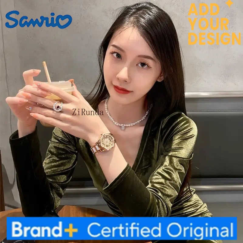 Sanrio New Sunflower Ceramic Watch Womens Light Luxury Quartz Watch H251223