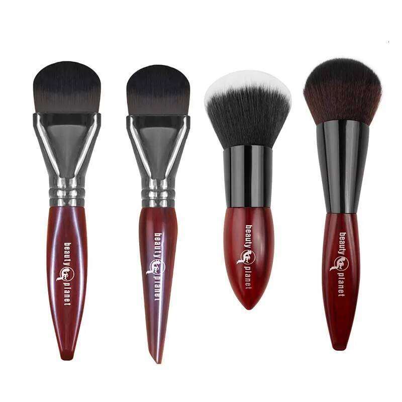 Beauty Planet Luxury Natural Animal Horse Hair Powder Foundation Blush Brushes Professional Makeup Make Up Cosmetic Tools X251223