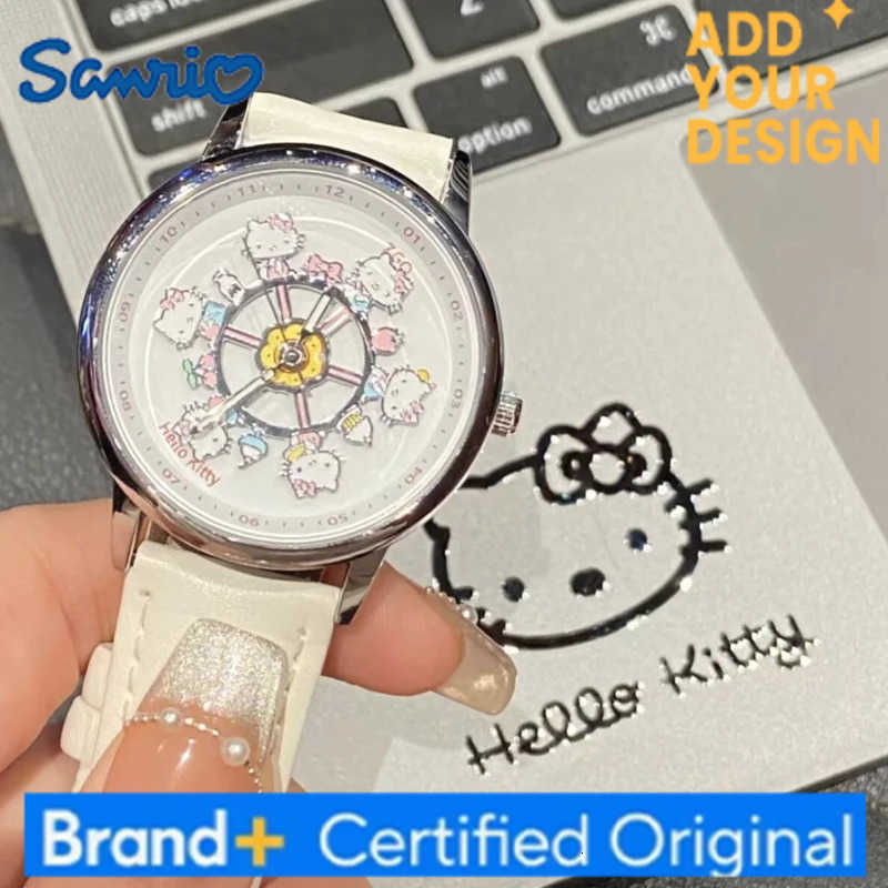 Sanrio Hello Kitty Watch Kawaii Cartoon Cute Animation Creative Exquisite Fashion Versatile Girls Quartz Watch Holiday Birthday Gift H2512231
