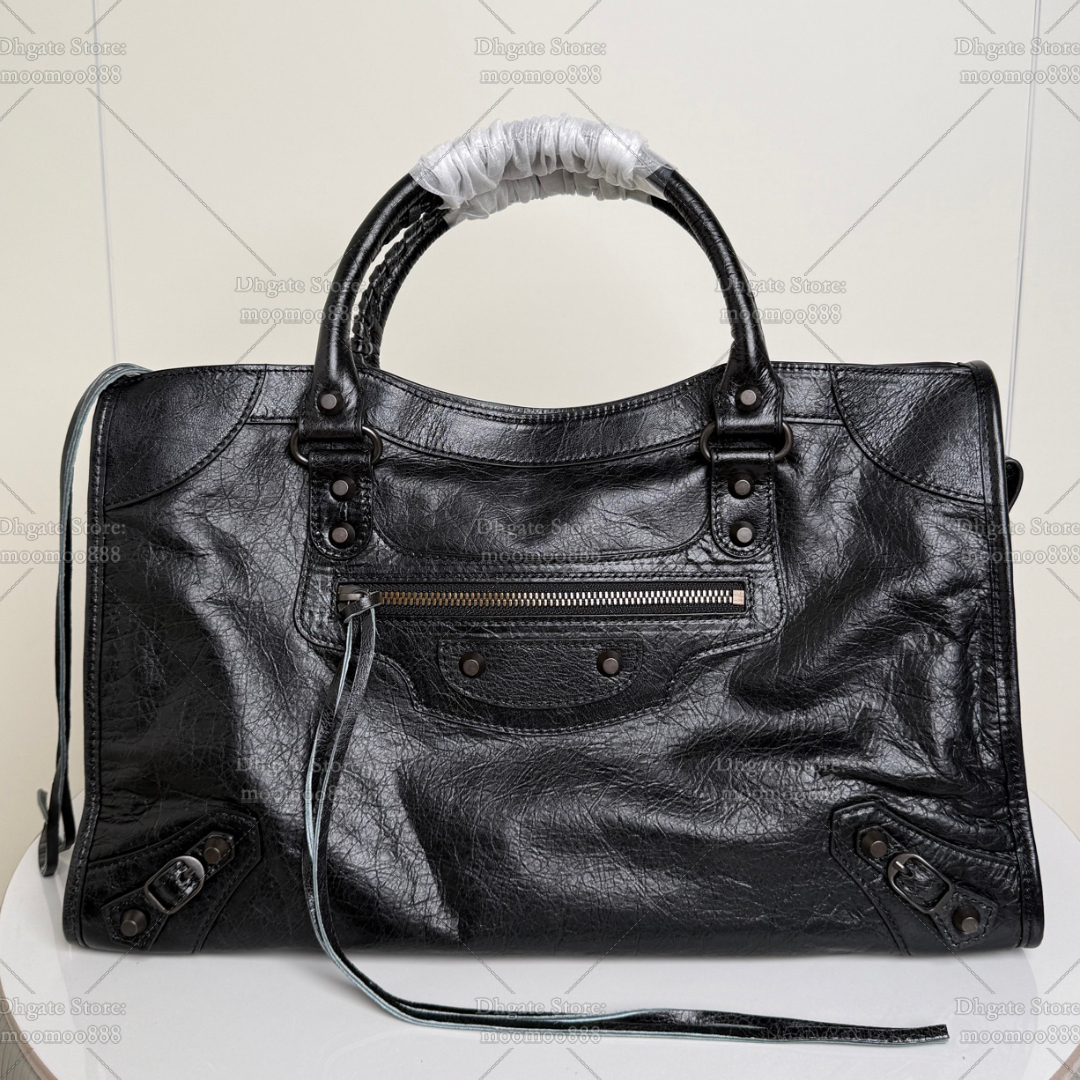 12A All-New Mirror Quality Designer Le City Bags for Women 38cm 30cm 23cm Genuine Leather Handbags Black Crossbody Purse Luxurys Shoulder Travel Bags