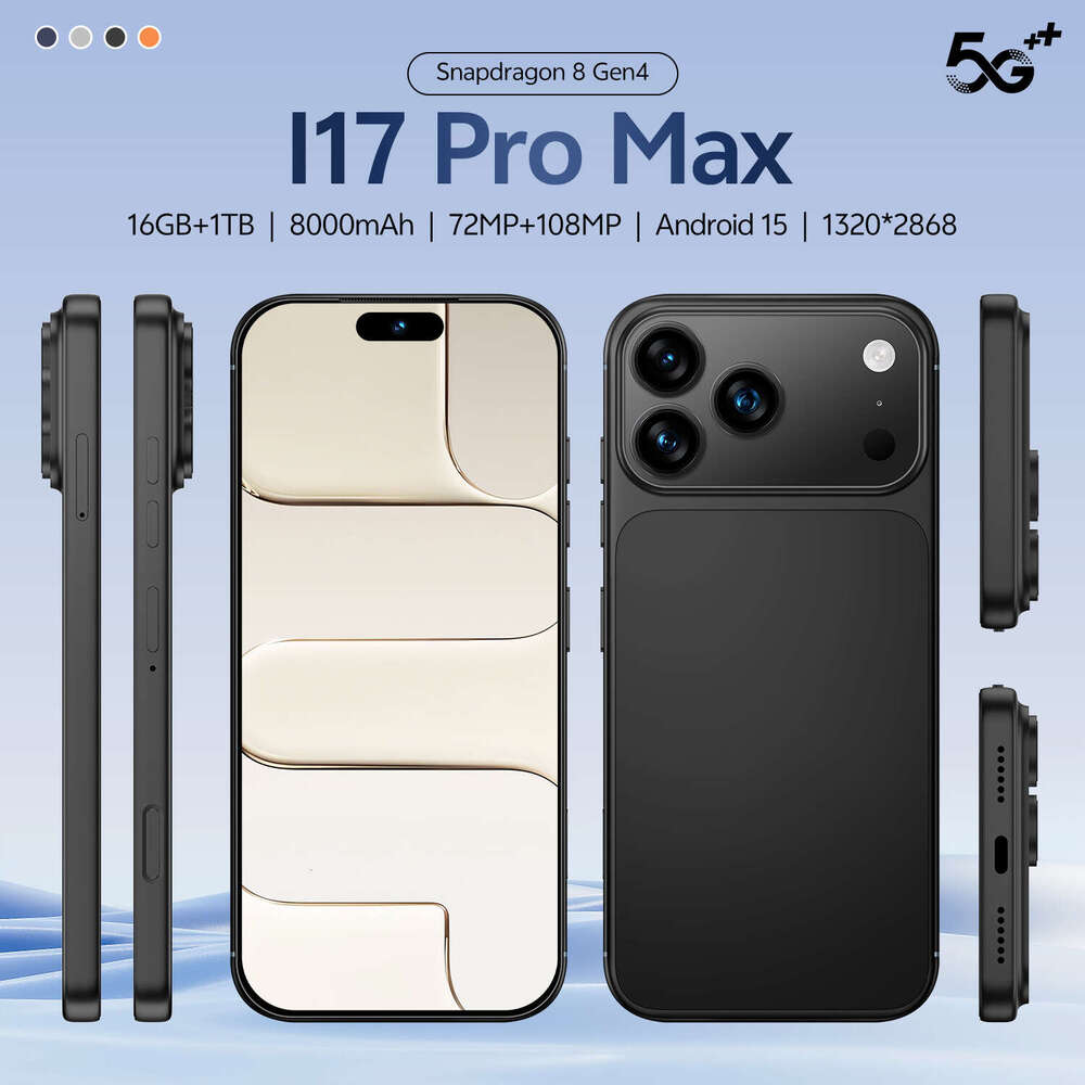 New Phone I17pro Max True 4G 4+64Gb Android 15 Cross-Border Platform Exclusive Smartphone