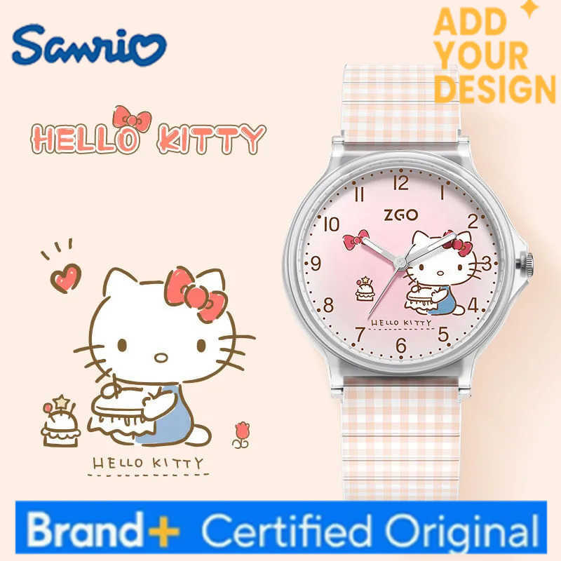 Sanrio Miniso Watch Kawaii Hello Kitty Cinnamoroll Watch Ins Korean Daily Household Items Cartoon Anime Friend Birthday Gift H251223