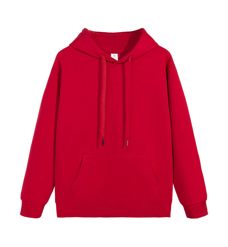 320G Heavyweight Red Hoodie Unisex 2025 New Spring Autumn Trendy Top Men's Hooded Jacket