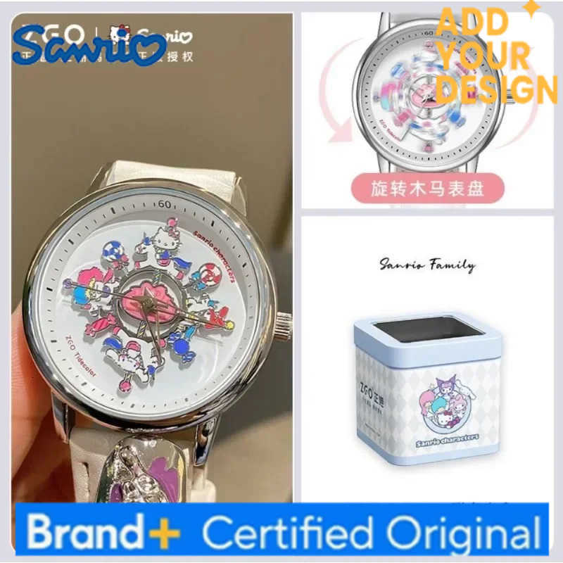 Sanrio Hello Kitty Series Waterproof Luminous Electronic Watches for Girls Students Decorated KT Birthday Gifts H251223