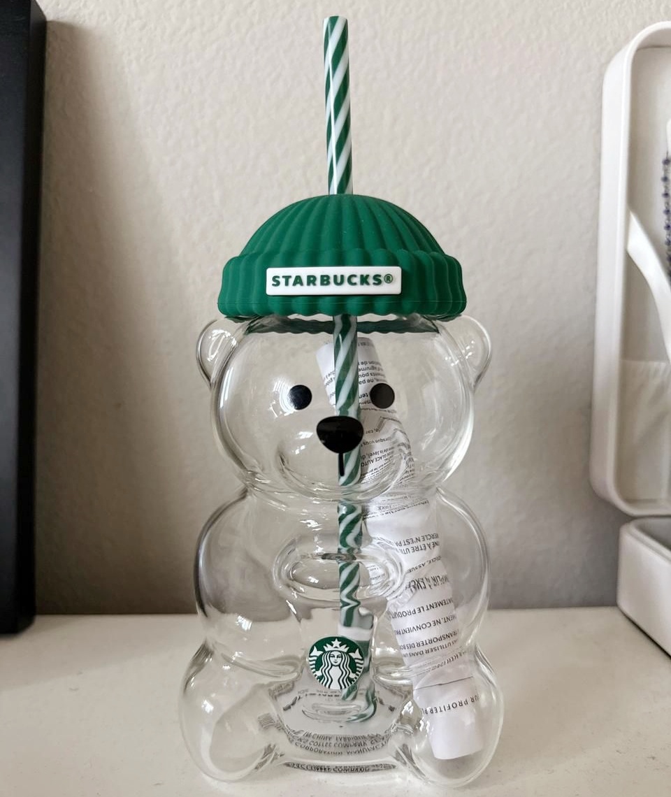 Ready To Ship Star bucks Bear Cup 20OZ Bearista Cups Tumbler Glass Water Bottle Cold Mugs 2025 Limited Edition Christmas Gift