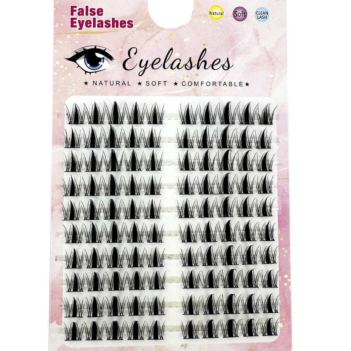 10Rows Individual Eyelashes DIY Eyelash Clusters Natural Fake Eyelashes Lash Clusters Manga Lashes Newbie Daily Eyelashes MakeupT251223
