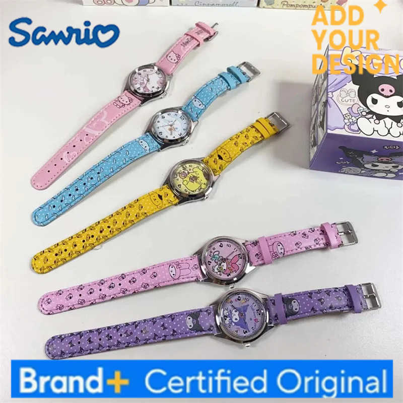 Sanrio Anime Watch Kuromi Melody Cinnamoroll Hello Kitty Quartz Watch Holiday Birthday Children Pointer Watch Birthday Gifts H251223
