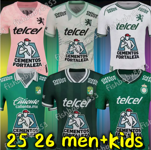 2025 2026 Liga MX Club Leon men Soccer Jerseys L.ROMERO F.VINAS I.MORENO RUBIO A.MENA A.FRIAS BORJA JAMES 25 26 RODRIGUEZ SANCHEZ football shirt mens kids suit