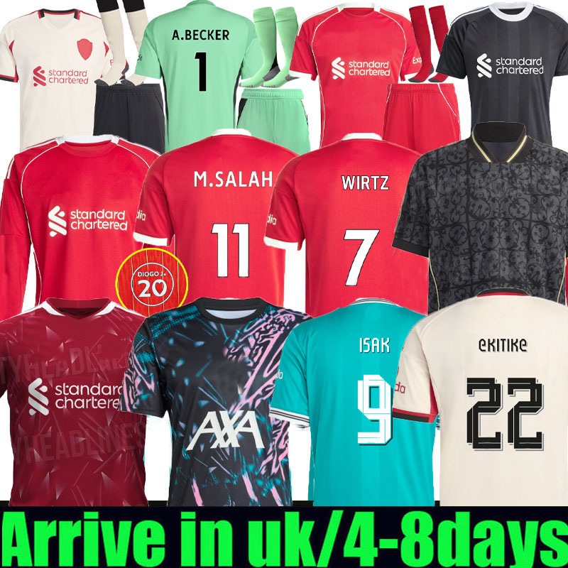 4XL 25 26 27 WIRTZ EkitikE ISAK soccer jerseys DIOGO J. frimpong Kerkez 2025 2026 Camiseta men kids football shirts home away MAC ALLISTER uniforms Special 2005 salah