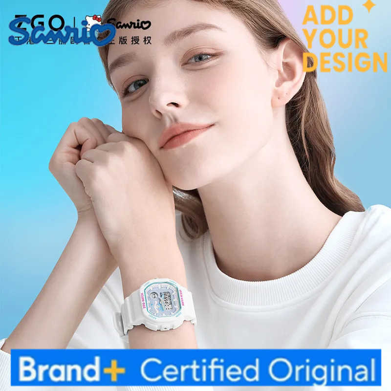 Sanrio cinnamon kids watch for girls fashion sports waterproof glow-in-the-dark digital watch birthday gift 810 H251223