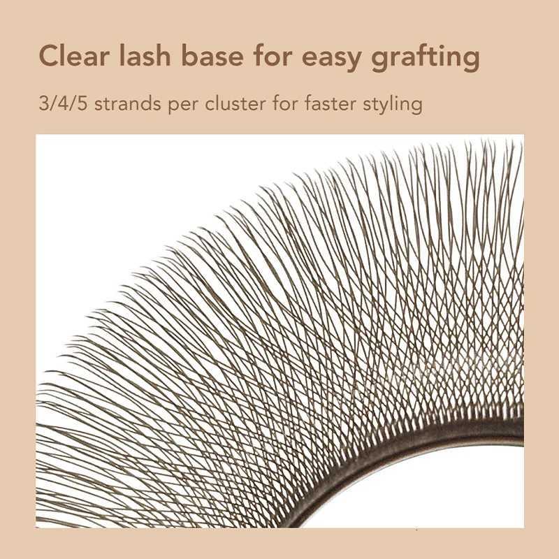 DIYDAY Dark Brown 3D 4D 5D Eyelashes W Shaped Premade Fan Lashes Easy Apply Thick Crisscross False Mink Eyelash ExtensionT251223