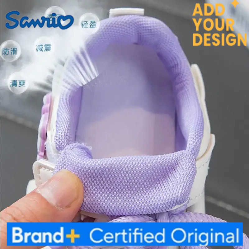 Sanrio Anime Children Hello Kitty Sneakers Kawaii Spring Autumn New Board Shoes Cartoon Fashionable Soft Sole Small White Shoes H2512231