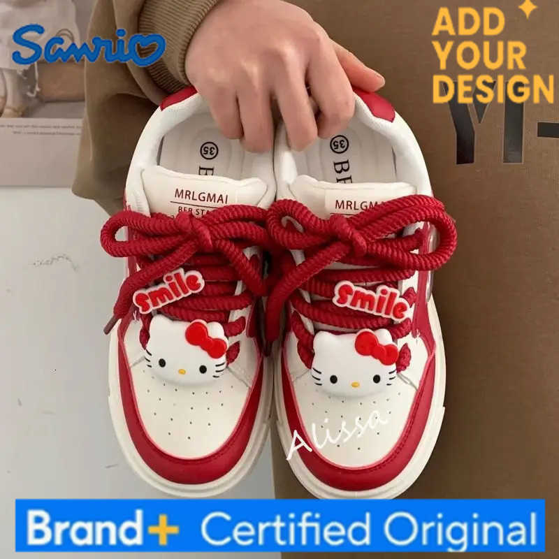 Sanrio Kawaii Hello Kitty Sports Shoes Anime Cartoon Sweet Fashion Exquisite Ins Style Versatile High-looking Popular Sneakers H251223