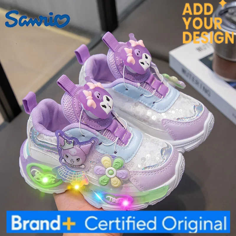 Sanrio running shoes children Toddler shoes spring autumn lighting casual shoes hello kitty Sneakers H251223