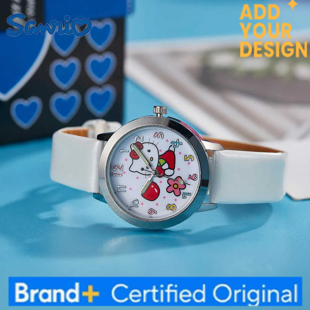 Sanrio Hello Kitty children Watches Kawaii Quartz Casual Fashion kid WristWatch Women Girl Children Birthday Gifts H2512231