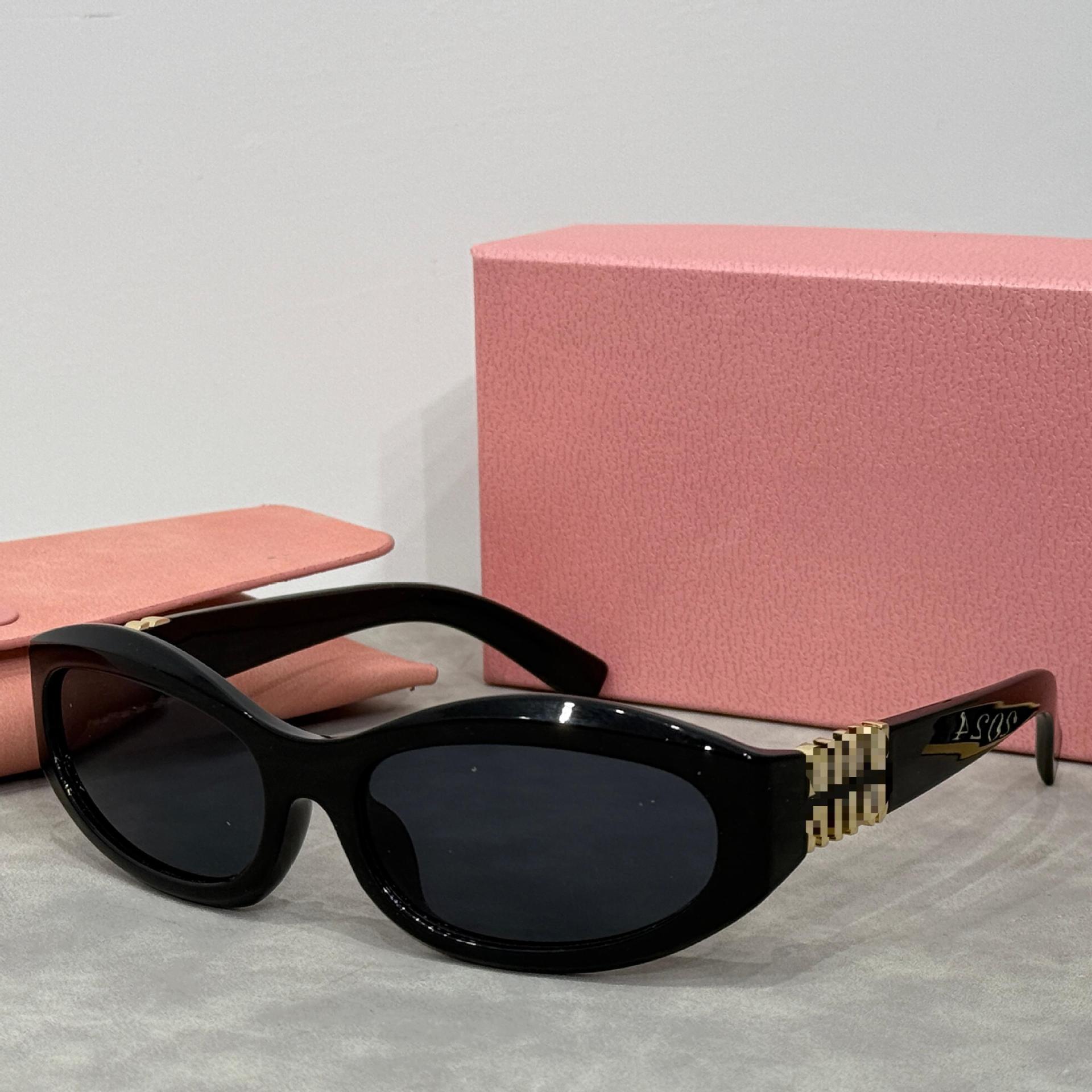 MU Designer Sunglasses Women Vintage Shades Driving Polarized Cat's Eye Sunglass Male Sun Glasses Fashion Metal Plank Sunglas MM Eyewear