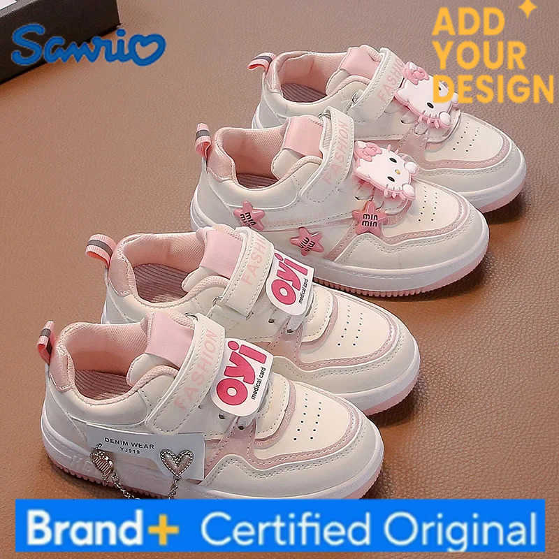Sanrio Childrens Casual Hello Kitty Shoes Girls Anime Comfortable Board Shoes Breathable Non Slip Running Shoes Sneakers Festival Gift H251223