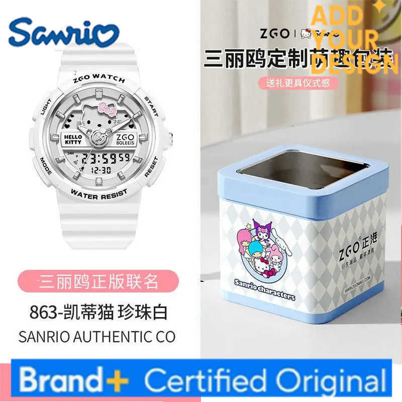 Sanrio Hello Kitty Waterproof Watch Ins Girls Luminous Electronic Watches Childrens Birthday Gifts H251223