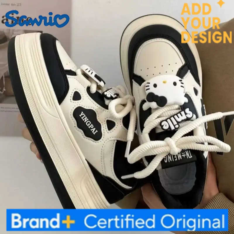 Sanrio Y2K Girl Hello Kitty Skate Shoes Student Children The Spring and Autumn Annals Breathable Waterproof Casual Shoes New Kit H251223
