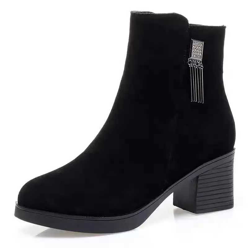 2024 Autumn New Women Fashion Elegant Ankle Boots Women Fashion Elegant Concise Solid Colors Platform Boots Shoes for WomenT251223