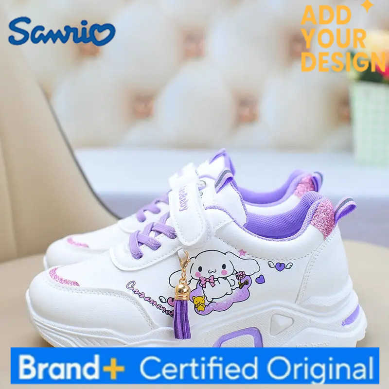 Sanrio Kawaii Cinnamoroll Students Cute Cartoon Comfortable Sneakers Children Anti Slip Flat Shoes Running Shoes Gift for Kids H251223