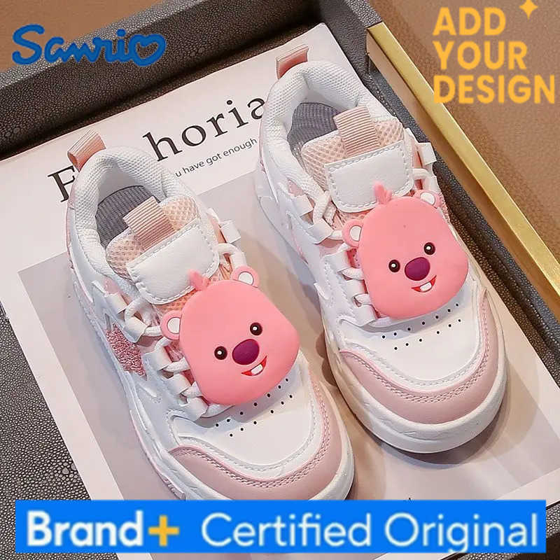 Sanrio Cinnamoroll Anime Kawaii Casual Children Shoes Spring Autumn 2025 Cute Cartoon Pendant Sneakers Gifts for Girls Boys H251223