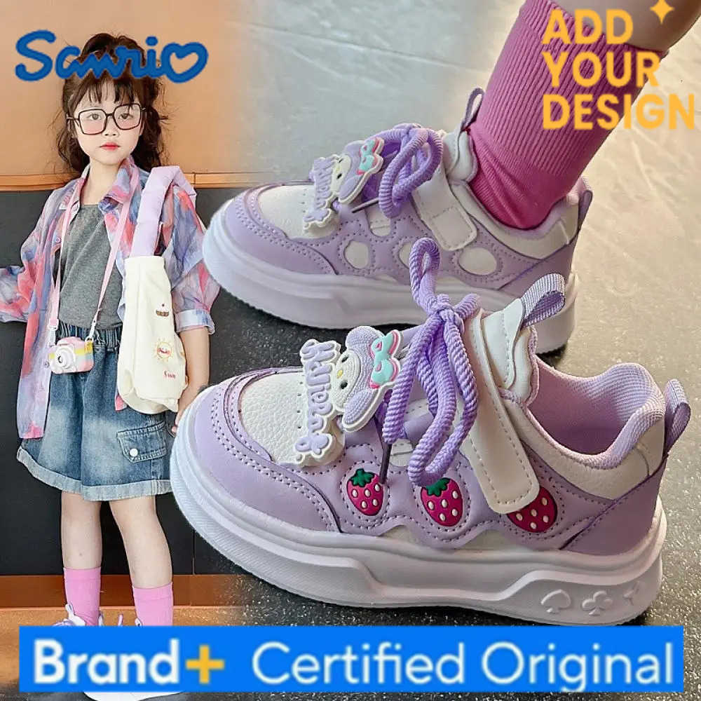 Sanrio Sanrios Kawaii My Melody Girls Sports Sneakers Cartoon Kids Tennis Leisure Shoes Cute Doll Running Shoes Non Slip Breathable H251223