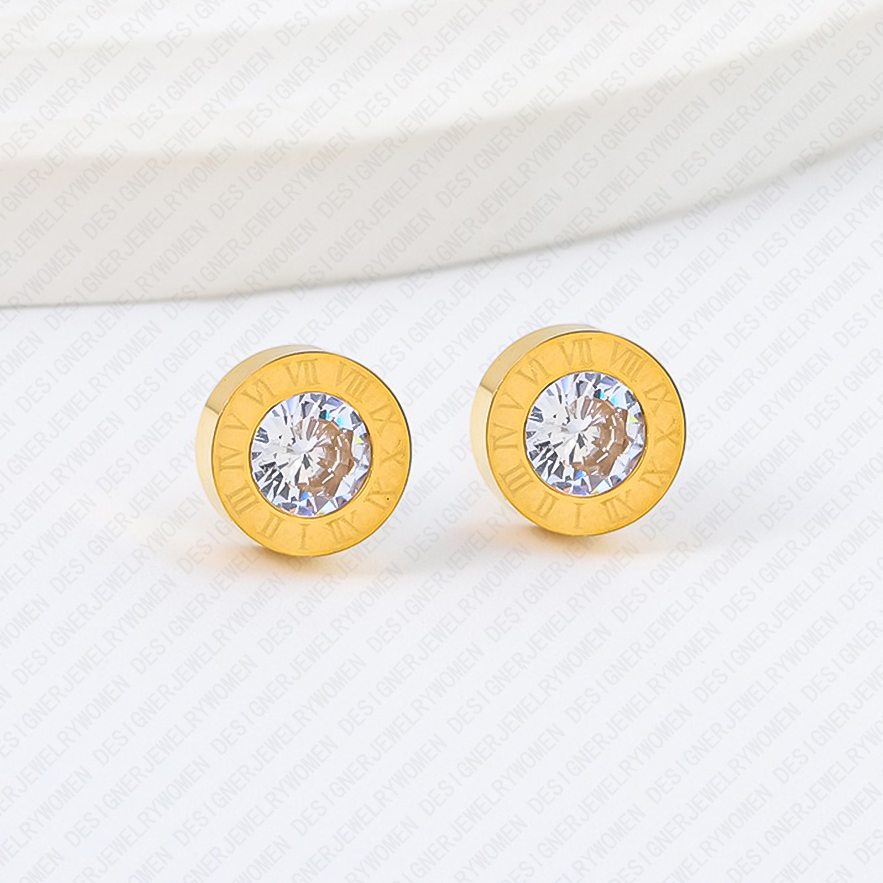 Designer Earrings Designer Earrings for Women Gold Earring Diamond Stud Earrings Luxury Jewlery Designer for Women Elegant Timeless Sparkling Gift Pre