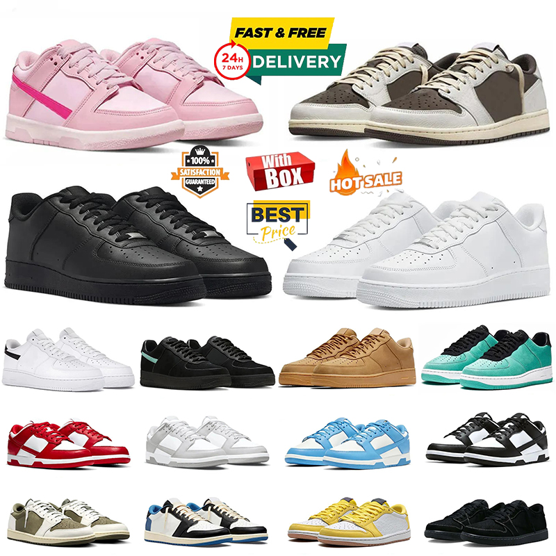 Designer shoes with box one men women designer running Shoes 1 One Casual shoes skate Low Triple white black Green sneakers outdoor mens trainer size 36-47