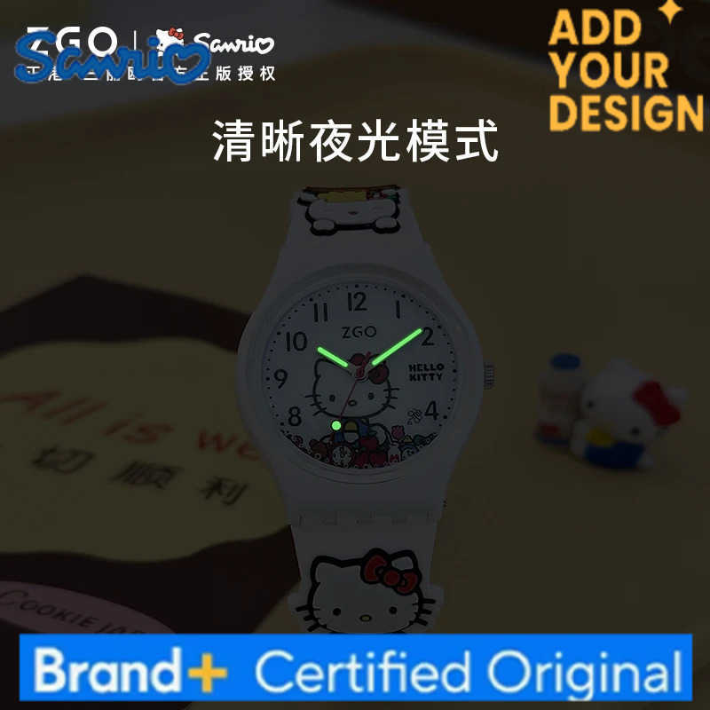 Sanrio X Hello Kitty Kids Watches Start School Must-Have Cute Waterproof Watch Girl Student Quartz Wristwatch Gift 320 H2512231